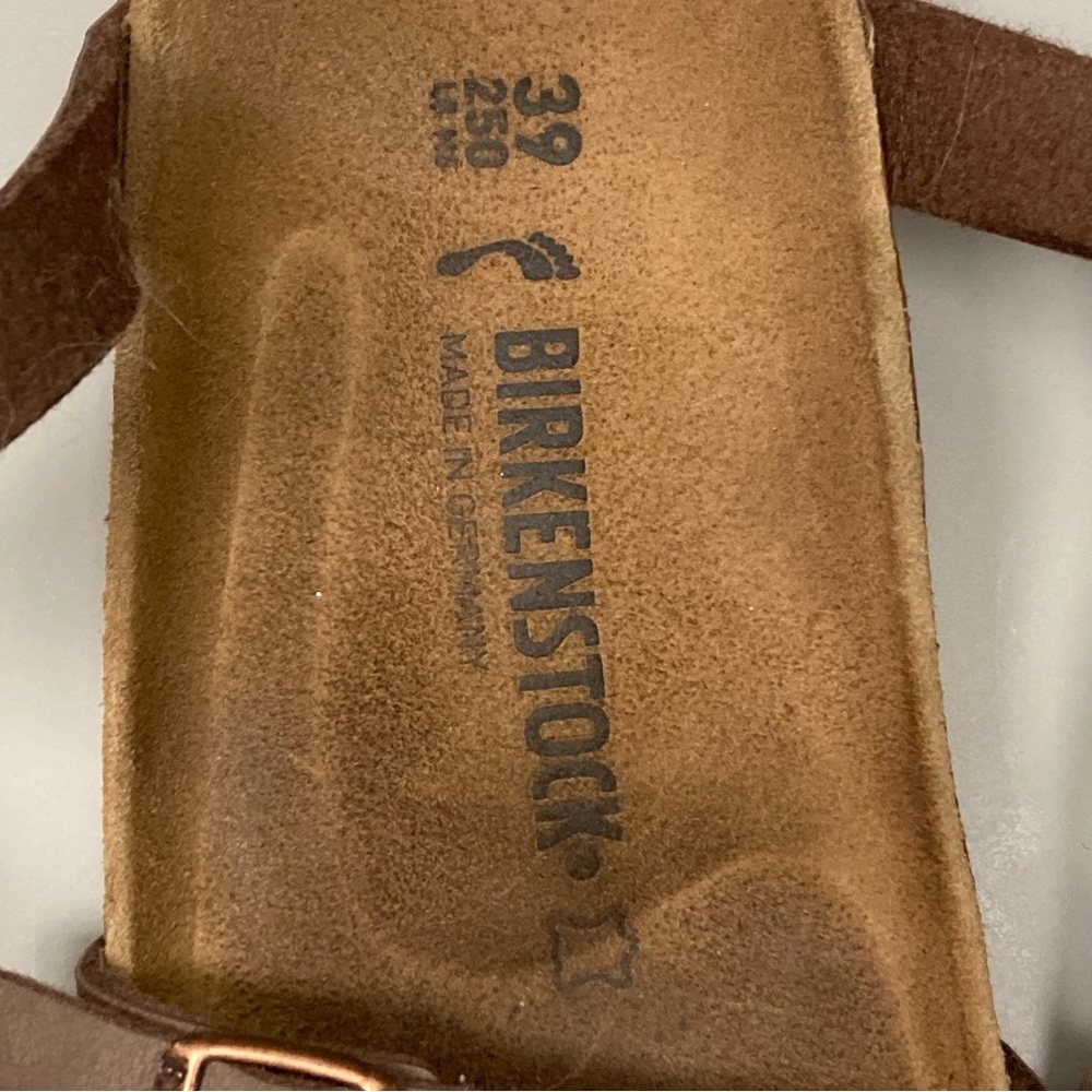 Birkenstock Tan Leather Sandals - Picture 2 of 10